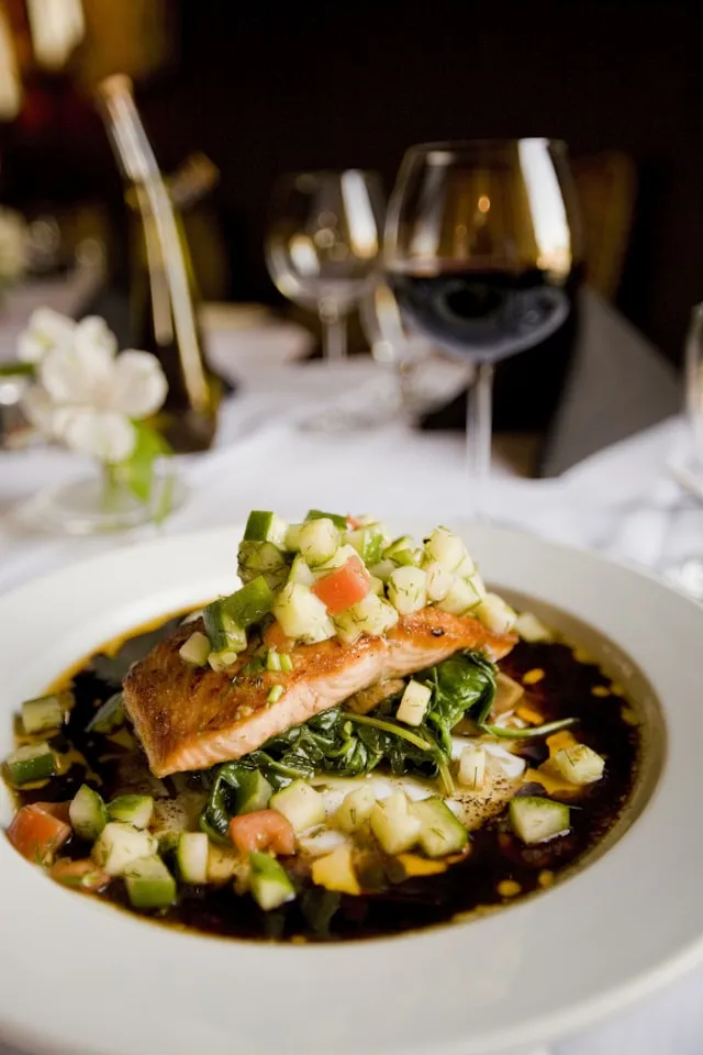 Grilled salmon